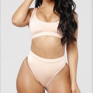 Nude 2 piece swimsuit